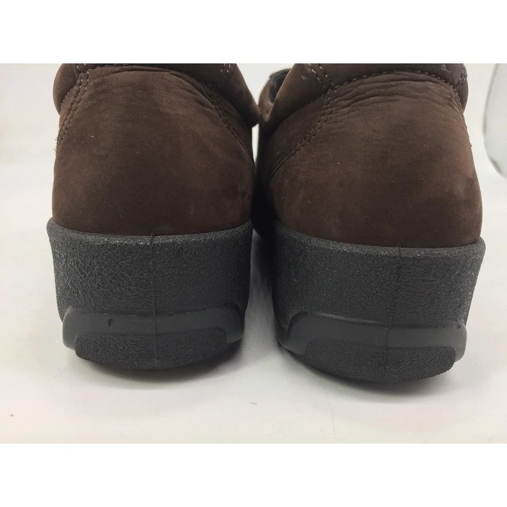 ECCO Women's Brown Suede Wedge Casual Lace Up Walking Shoes Size EU 39/US‎ 8-8.5